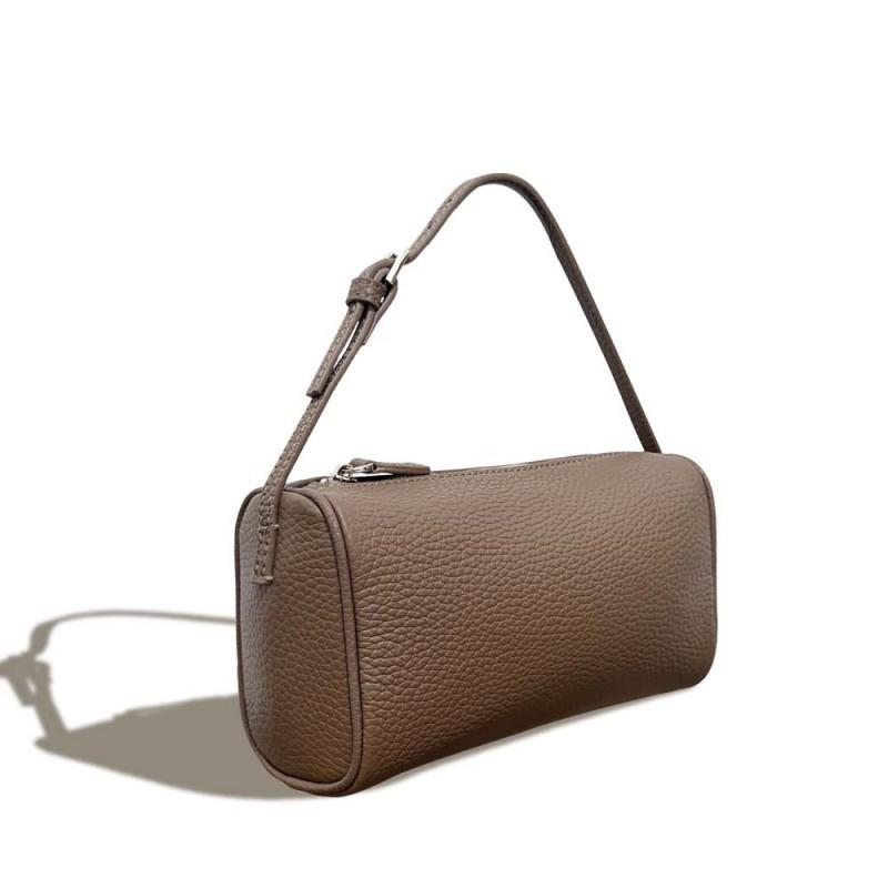2026 Genuine Leather Women's Bag Tc Top-layer Cowhide Pen Holder All-matching High-end Portable Crossbody