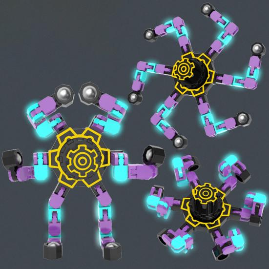 Деформация Fidget Spinner Портативный Снятие Стресса Напальчник Механический Гироскоп Игрушка Дети Подростки Взрослые Декомпрессионная Светящаяся Волчок Игрушка