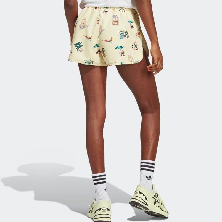 Adidas Originals Casual Shorts Women's Light Yellow IC3073