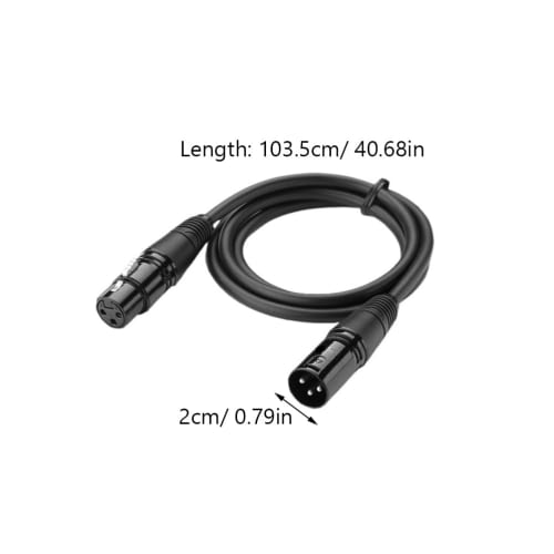 Levemolo 10pcs Stage Lighting Signal Cables, Moving Signal Cables for DMX Stage Lighting, LED Par Light, Moving DJ Equipment