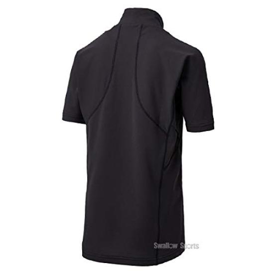 DESCENT Junior High Neck Short Sleeve Undershirt for Youth Baseball, Black, 150cm, JSTD-720