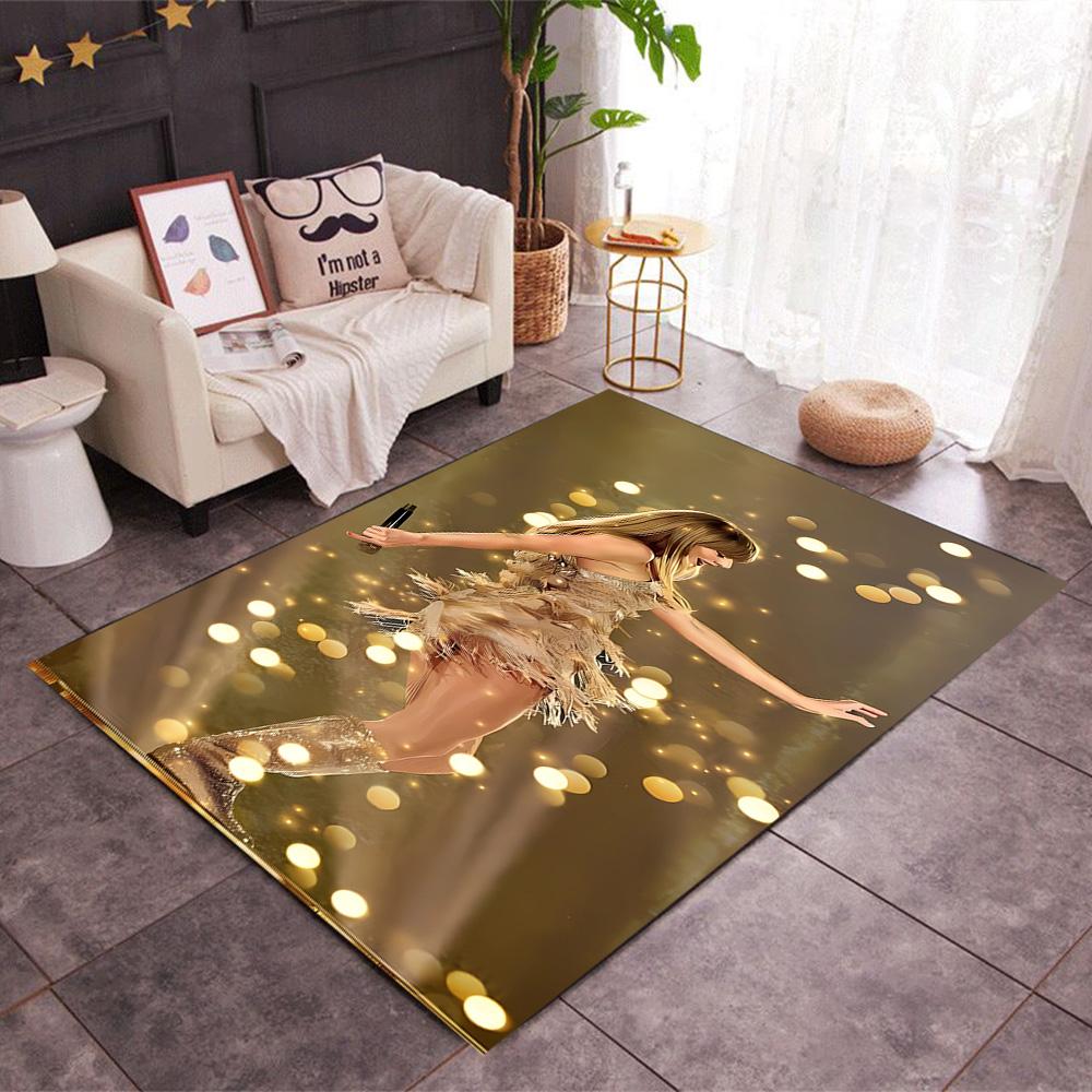 Taylor Swift's Glittery Performance Floor Mat Perfect for Decorate room Bedrooms Dining Room Playrooms Antislip Carpet Decorate Offices