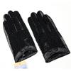 Thin Sheepskin Gloves Women's Leather Touch Screen Fashion Lace Unlined Short Spring and Autumn Driver's Gloves