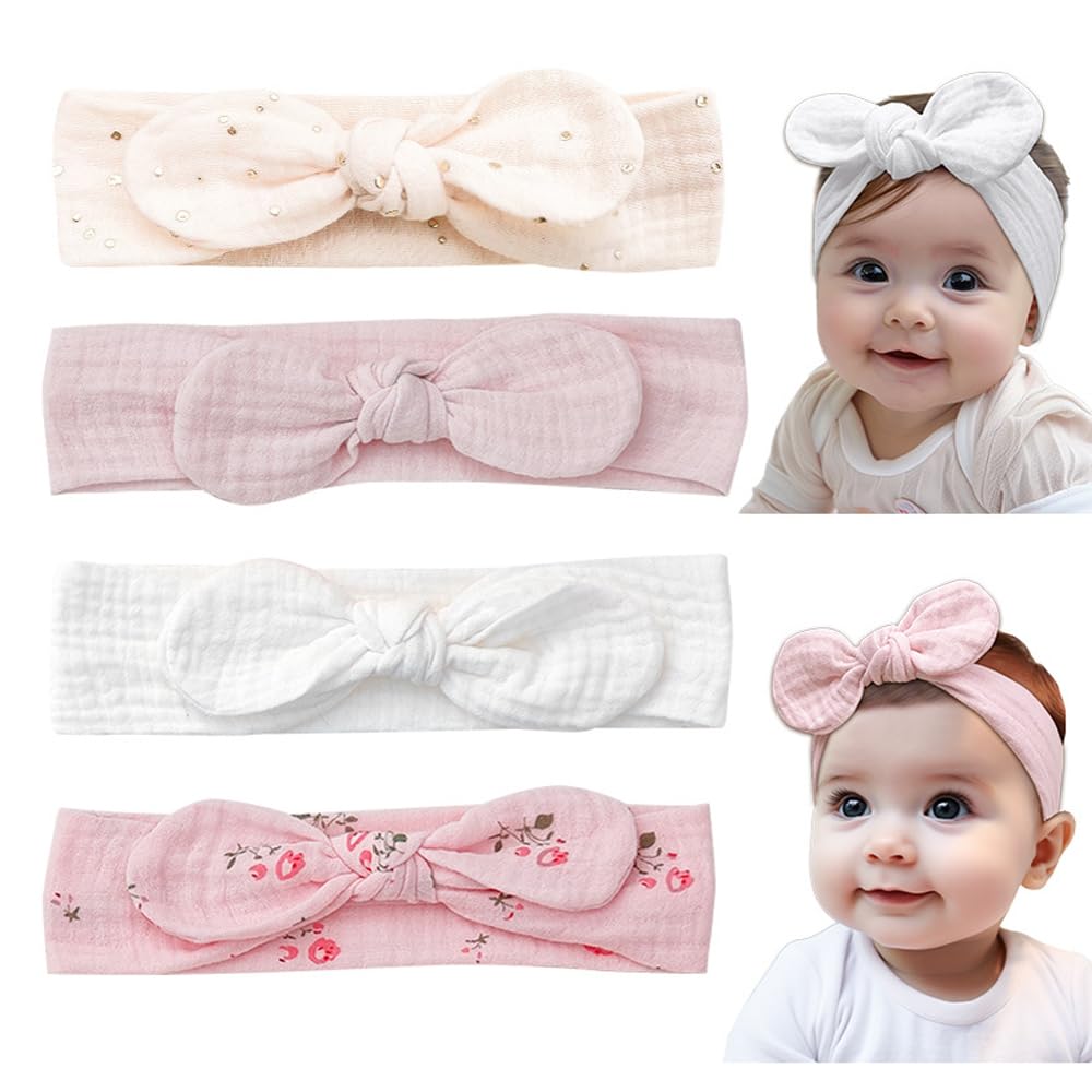 Детские волосы Детские волосы Детские волосы Хлопковые волосы Детские волосы Памятный подарок из 4 цветов Повязка, Повязка, Украшение, Лента, Повязка на голову, Аксессуар,