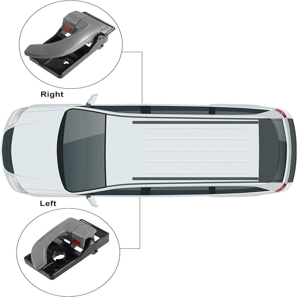 1 пара Внутренняя ручка двери серая левая правая для Hyundai Tucson 2005-2009