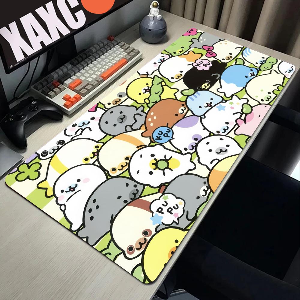 Милая Mamegoma Большая Игровая Коврик для Мыши Коврик для Компьютерной Мыши PC Геймер Ноутбук Коврик для Мыши Офис Коврик для Мыши Силиконовый Коврик для Клавиатуры Настольный Коврик