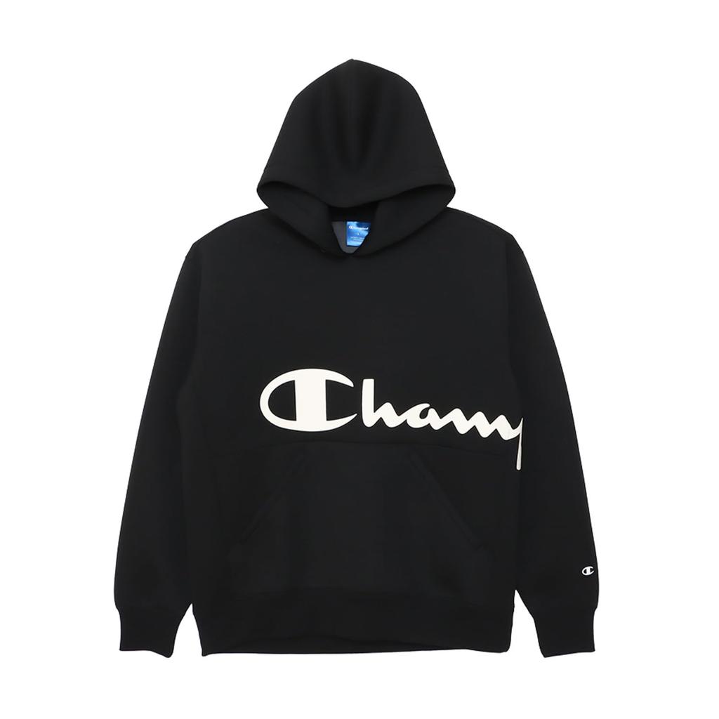 Champion 3LS Hooded Long Graphic Logo WRAP-AIR Techweave® Sweatshirt, Sleeve, Stretch, Warm, Print, C3-AS101-090-L