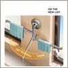 Suction Cup Dishcloth Holder Rotatable Multi Rod Wall Mount Abs Multifunctional Hanging Bar Kitchen Sink Sponge Rack Organizer