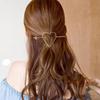 Women's Fashion Barrette Tiara Hairpins Bun Holder Headpiece Metal Hair Clip Vintage Hair Clips