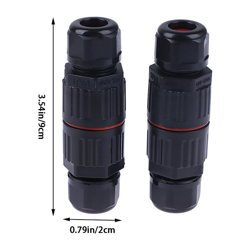 Ip68 Electrical Waterproof Connector Wire Cable 2/3 Pin Terminal Block Connector