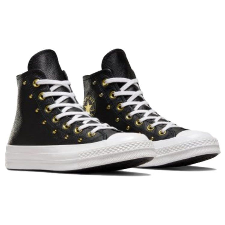 Converse Chuck 70 Star Круглый Носок Удобные Универсальные Высокие Кеды из Канваса Унисекс Черные A06809C