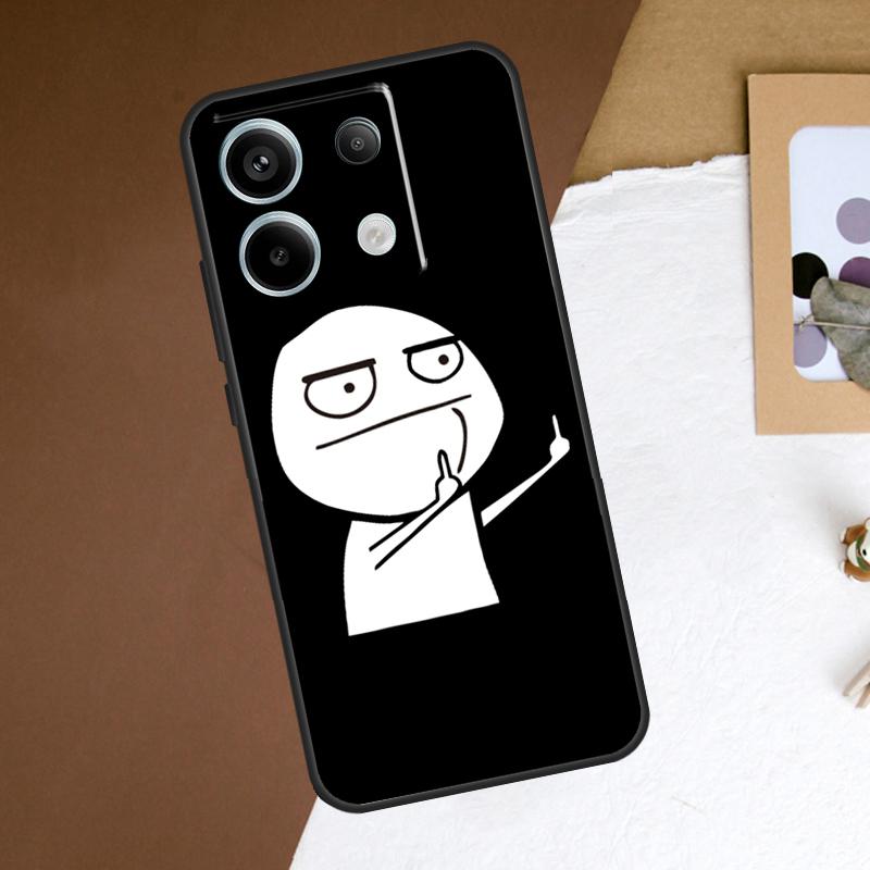 Смешной Чехол с Мемами Средний Палец Для Xiaomi Redmi Note 13 11 9 10 12 Pro Plus 9S 10S 11S 12S Redmi 13C 9C 10C 12C Чехол