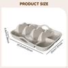 Silicone Taco Holder Platter Fit Dishwasher with Dividers Handles Tray Rack Dish for
