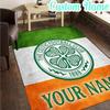 Custom Name Celtic Fc Crest Design  Rug, Office Rug, Chair Rug, Carpet for Living Rooms, Doormat Game Rug Home Decor Christmas Gifts