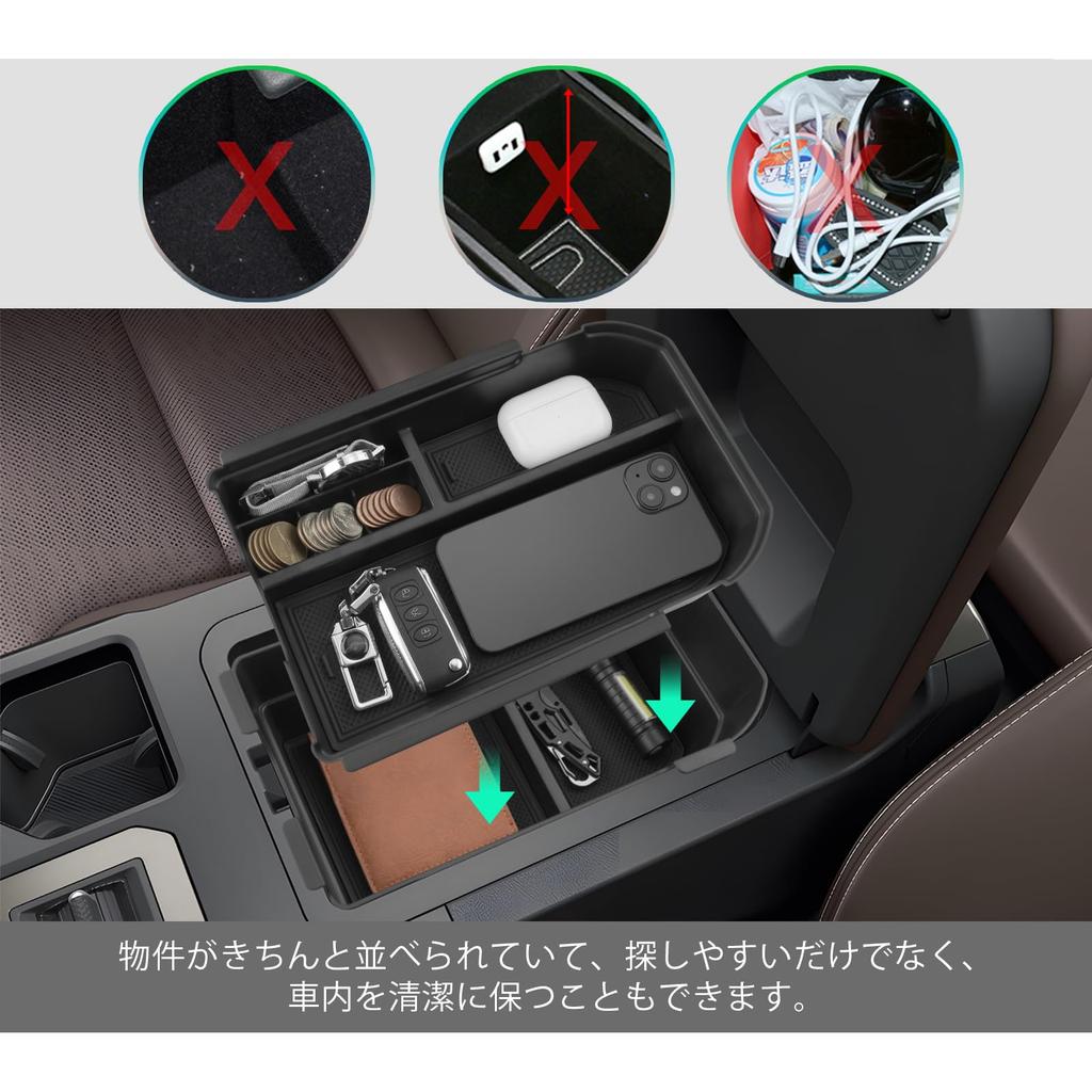 Toyota Land Cruiser 250 2024 model current Land Cruiser 250 box dedicated car storage box external console box top and bottom set interior parts