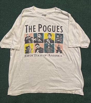 Односторонняя футболка The Pogues Tour Of American Унисекс Концертные Все Размеры B167 Унисекс Футболка