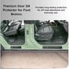 Door Sill Guard Protector for Ford Bronco 2026 2025- Accessories 4 Door, Door Edge Guards with 1966 Pattern Paying Tribute 60th