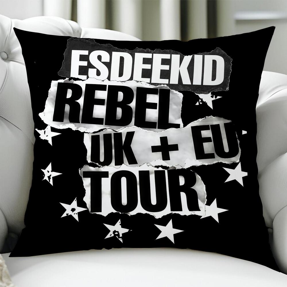 EsDeeKid Rebel Rapper Наволочка Подарок на День Рождения Юбилей Двусторонняя Печать Наволочка на Подушку Мягкая Кожа Постельное Белье