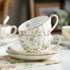 Классическая керамическая чашка для послеобеденного чая с британским цветком, кофейная чашка, чашка с цветком, чашка для чая, чашка для воды, чашка для молока