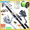 SOUGAYILANG Spinning Fishing Rod Reel Combos Fishing Line Lure Portable Travel Fishing Pole Wheel Fishing Wire Fishing Tools