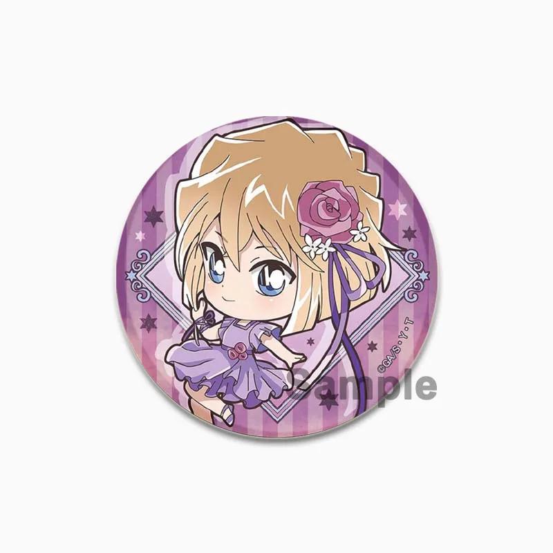 32/44/58mm Maorilan Haibara Ai Conan Hattori Heiji Badge Cartoon Anime Cute Brooch Pins for Clothes Backpack Hat Jewelry Accessories