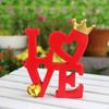 Decorative Love Sign Block Letters Hollow Design Collection Freestanding Centerpiece Table