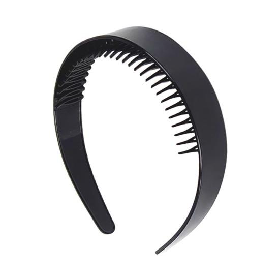 Ободок для волос Extra Wide Thick Headband с нескользящими зубьями в винтажном стиле, прочно держащийся, офисный аксессуар для волос