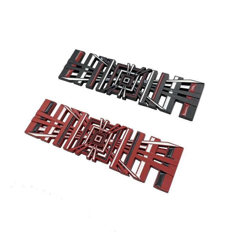 Model3 автомобильные наклейки с логотипом в клетку ModelY Tail Tag Grid Decal Auto Metal Letter Decoration для Tesla Model 3 SXY 2023 Аксессуары
