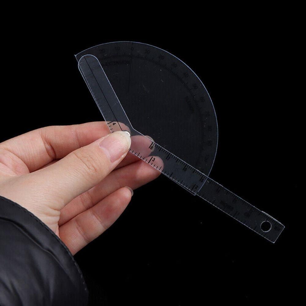 3 шт. пластиковый профессиональный пальчиковый угломер-транспортир с углом наклона 180 градусов, линейка для измерения позвоночника, угловая линейка