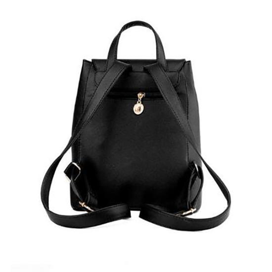 Женский рюкзак из искусственной кожи Черный/Бежевый/Черный+Белый/Черный +Розовый/Небесно-Голубой/Синий/Темно-Синий/Фиолетовый/Бордовый/Розовый/Розовый/Зеленый