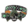 Унисекс кожаный ремень с rhinestone-черепом - Джинсовый пояс в европейском стиле