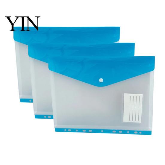 Card Organizer Pouch 11 Hole Expanding File Pockets, Reusable PP Document Sleeves, Transparent Student Project Waterproof Bag for Home Office