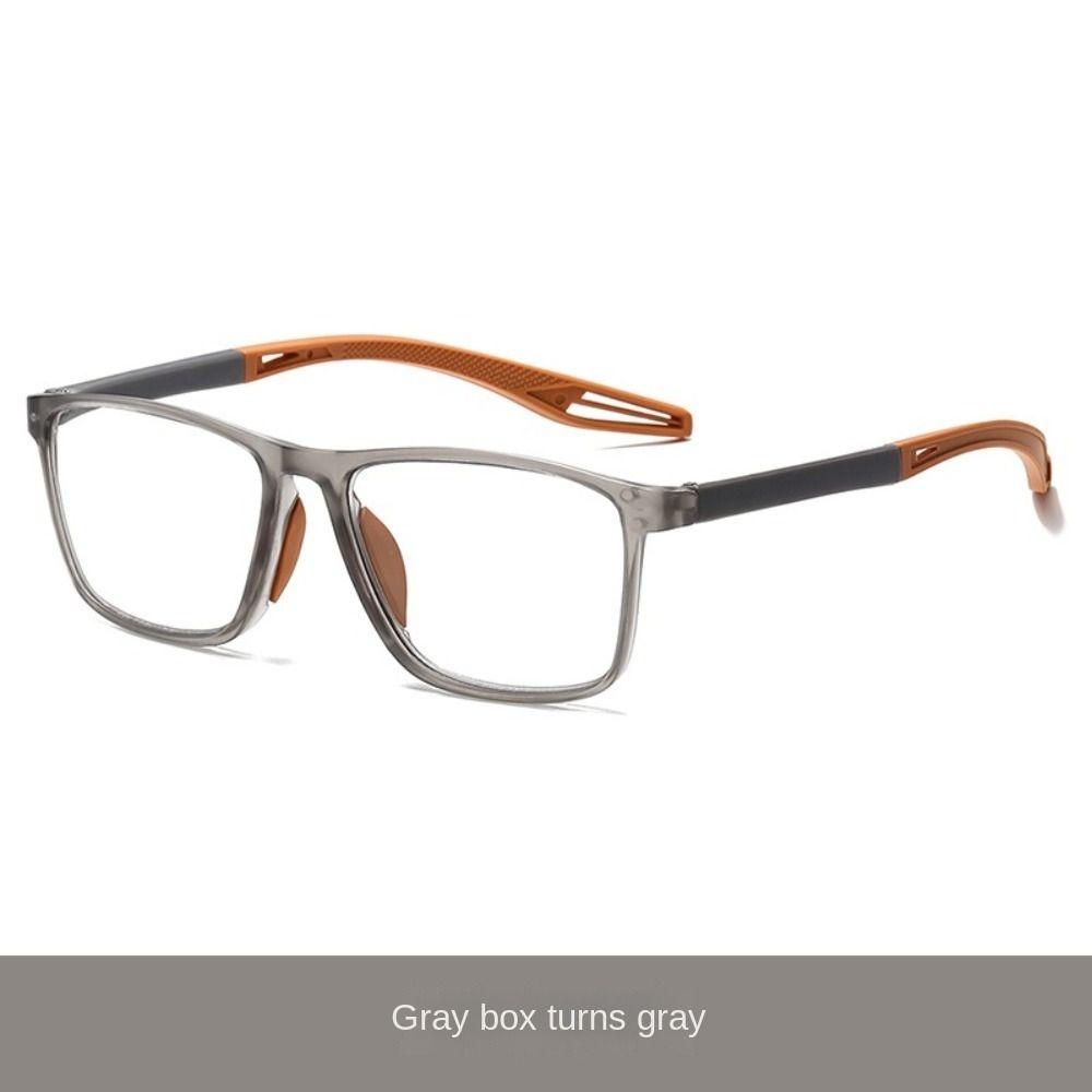 Photochromic Anti-Blue Light Reading Glasses Eye Protection Blue Ray Blocking Square Eyeglasses Ultralight Sports
