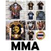 Tiger Muay Thai T-Shirt Kick Boxing 3D Print Vintage Training UV Protect Quick Dry Men Women Unisex Short Sleeve Round Neck MMA Mix Martial Art