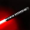 YDDSABER Lightsaber LED Light Metal Aluminum Pattern, Ghost Premium Force FX Black Series Saber For Adults, Compatible with Real Duels (red)