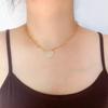 Clavicle chain love inlaid micro-diamond zircon large peach heart chain, can be customized foreign trade heart pendant necklace cold wind