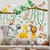 Jungle Animal Tree Vine Wall Stickers Children's Room Animal Boys and Girls Baby Room Bedroom Wall Decoration
