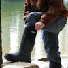Protective Footwear for Men Neoprene Rubber Work Rain Boots Size 12 US