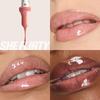 HudA BeAuty FAux Filler Shiny Non Sticky Lip Gloss 0.13 Oz   3.9 Ml She Flirty A Sheer Rosy  Pink Gloss