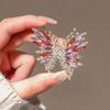 Luxury Exquisite Flower Butterfly Brooch For Women Girls Vintage Pins Versatile Shiny Corsage Clothing Accessories Gifts