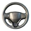 Чехол на руль своими руками для New Fit City Jazz 2014 2015 HRV HR-V 2016 Vezel 2015-2017 Кожаная оплетка для рулевого управления