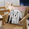 Funny Cartoon Boykisser Cushion Cover Inches Farmhouse Decor Home Throw Pillow Covers for Couch Decorations