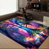 1PC Custom Name Forest Meditation" Theme Floor Mat Ideal for Living Room, Game Rooms, Office, Bedroom Floor Mat Design