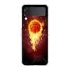 Прозрачный чехол для телефона с номером баскетбольной корзины для Samsung Galaxy Z Flip 4 Тонкая высокопрочная поликарбонатная накладка для Galaxy Z Flip 3 5G