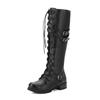 Autumn Winter Boots Women Knee-high Boots Fashion Side Zipper Long Tube Women's Booties Designer Brand Luxury Women Shoes 2024