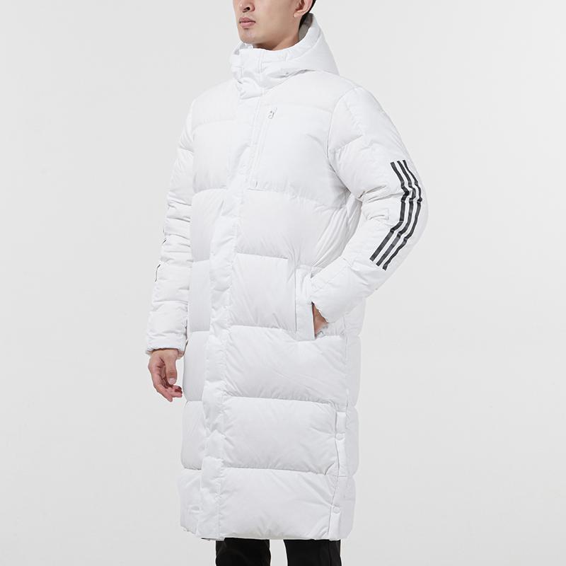 adidas Спорт на открытом воздухе, повседневный пуховик с капюшоном, мужская верхняя одежда, белый HC2634