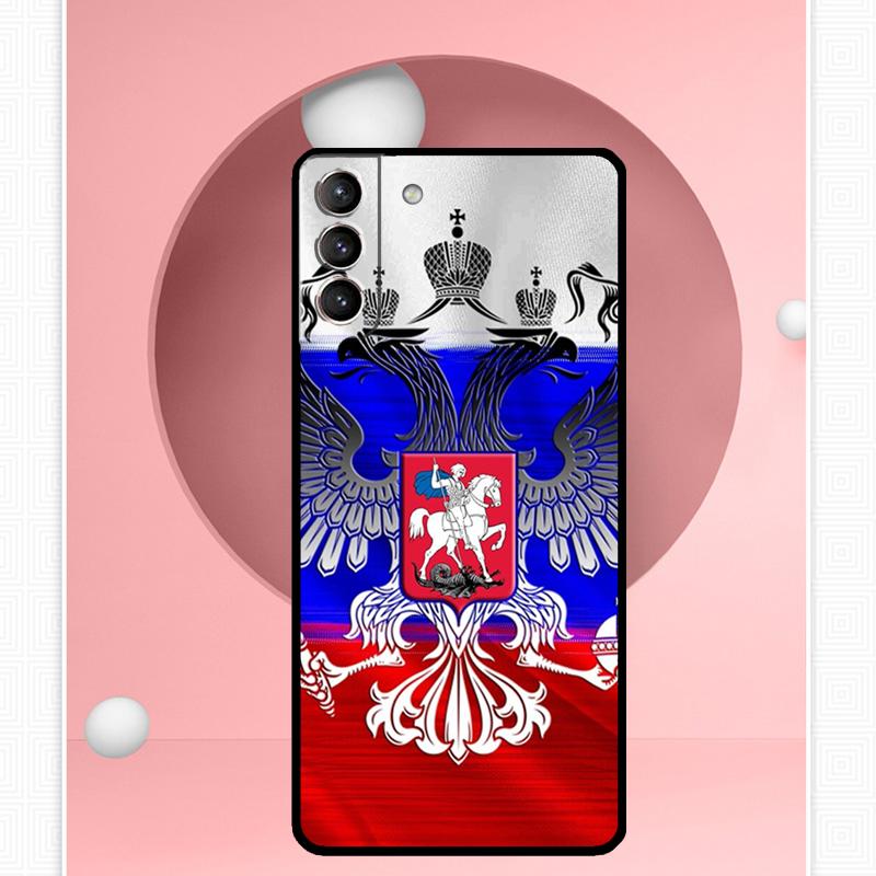 Russia Russian Flag Case For Samsung Galaxy S25 Ultra S25 FE S20 S21 S22 S23 Plus S9 S10 S24 Ultra Cover Funda