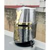 Medieval Templar Knight Helmet with Mason's Brass Cross - Silver Finish Cosplay Armor