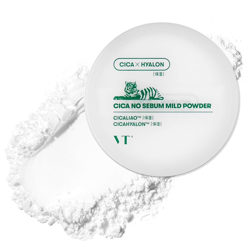 VTCOSMETICS CICA Пудра без кожного сала, 5 г, 3 типа, для жирной кожи лица, 1 шт. (Мягкий порошок)