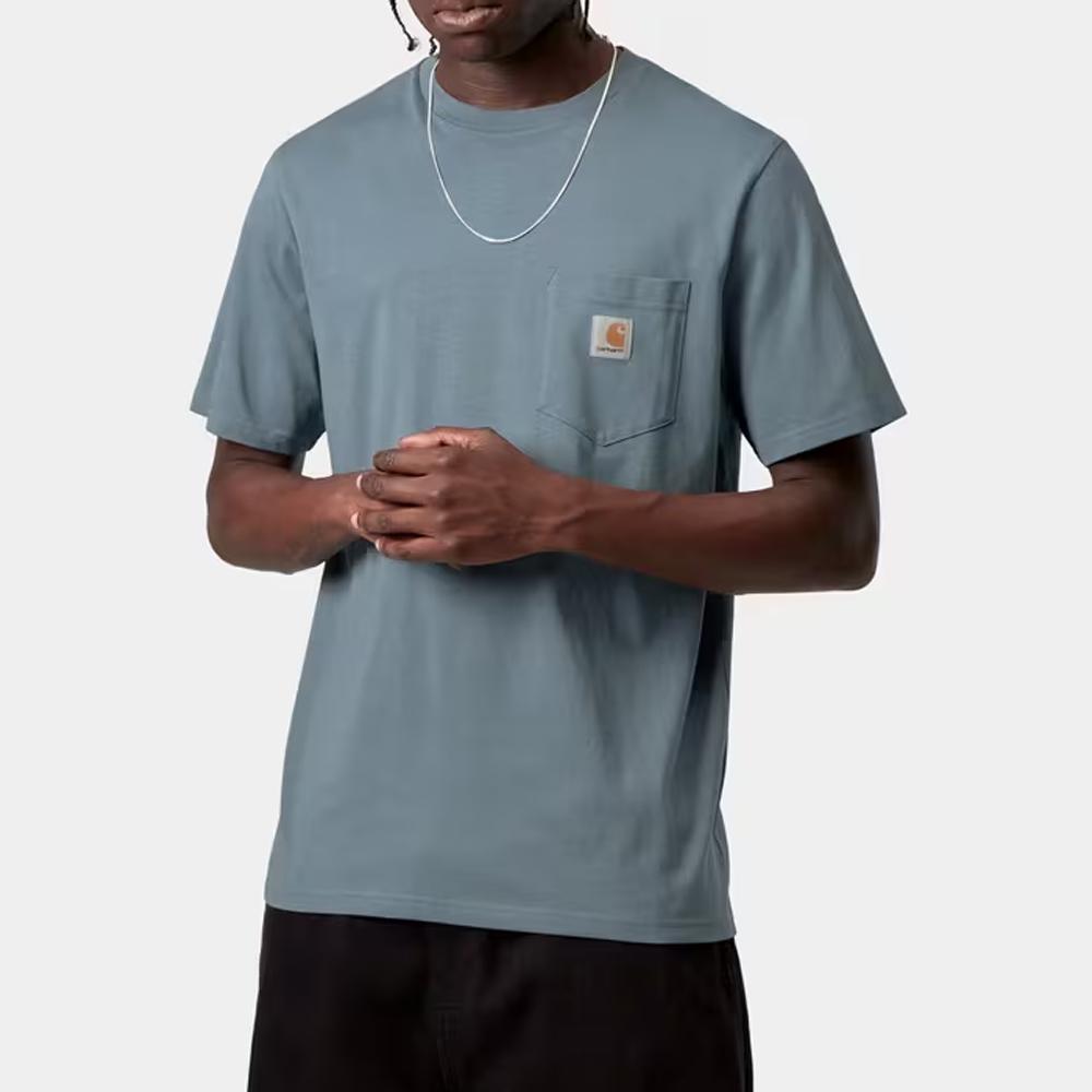 Carhartt WIP SS26 S/S Pocket T-Shirt Simple Design Chest Pocket Casual Round Neck Short Sleeve T-Shirt Men Tops I030434-3GG-XX